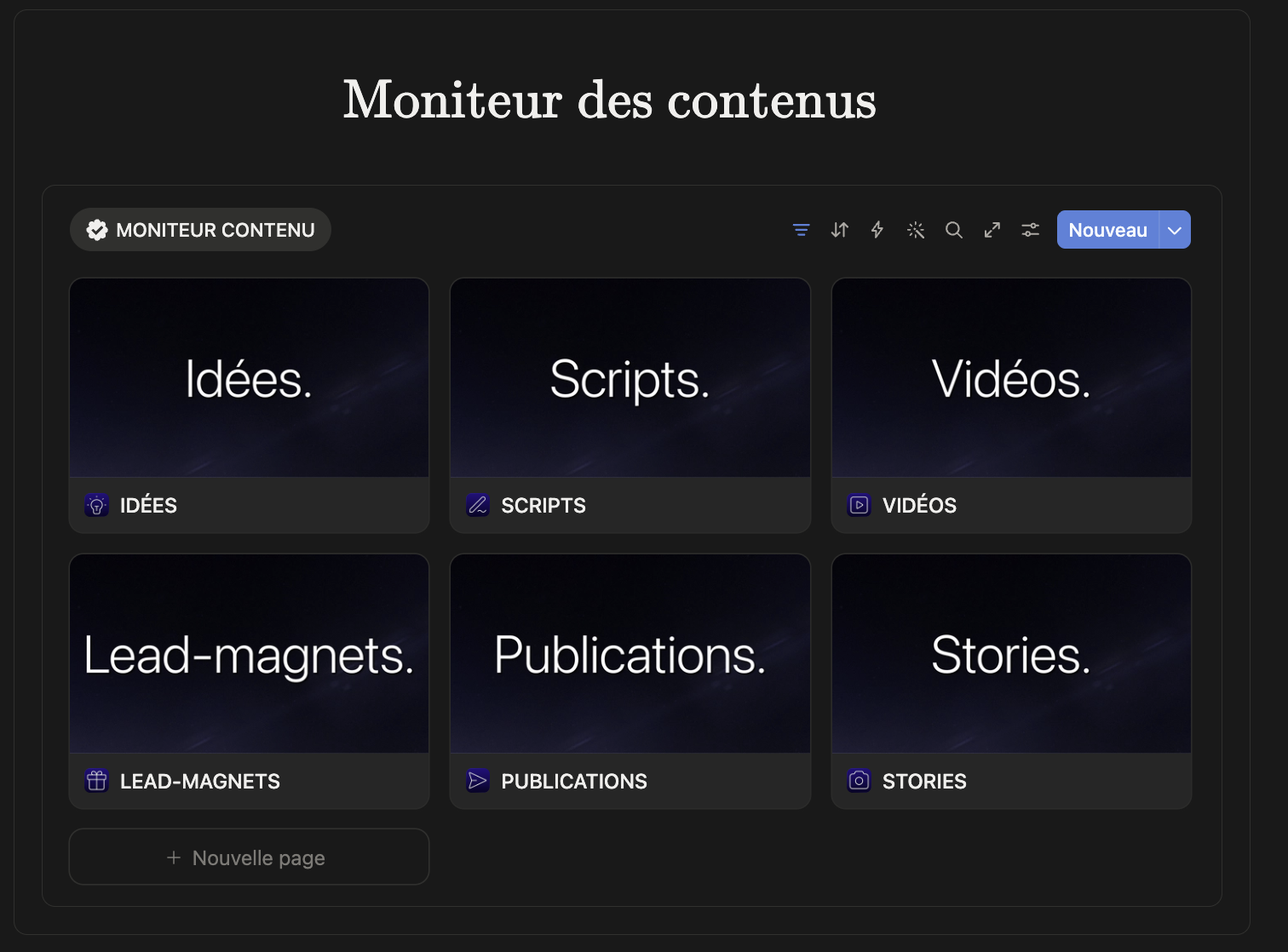 Le moniteur de contenu